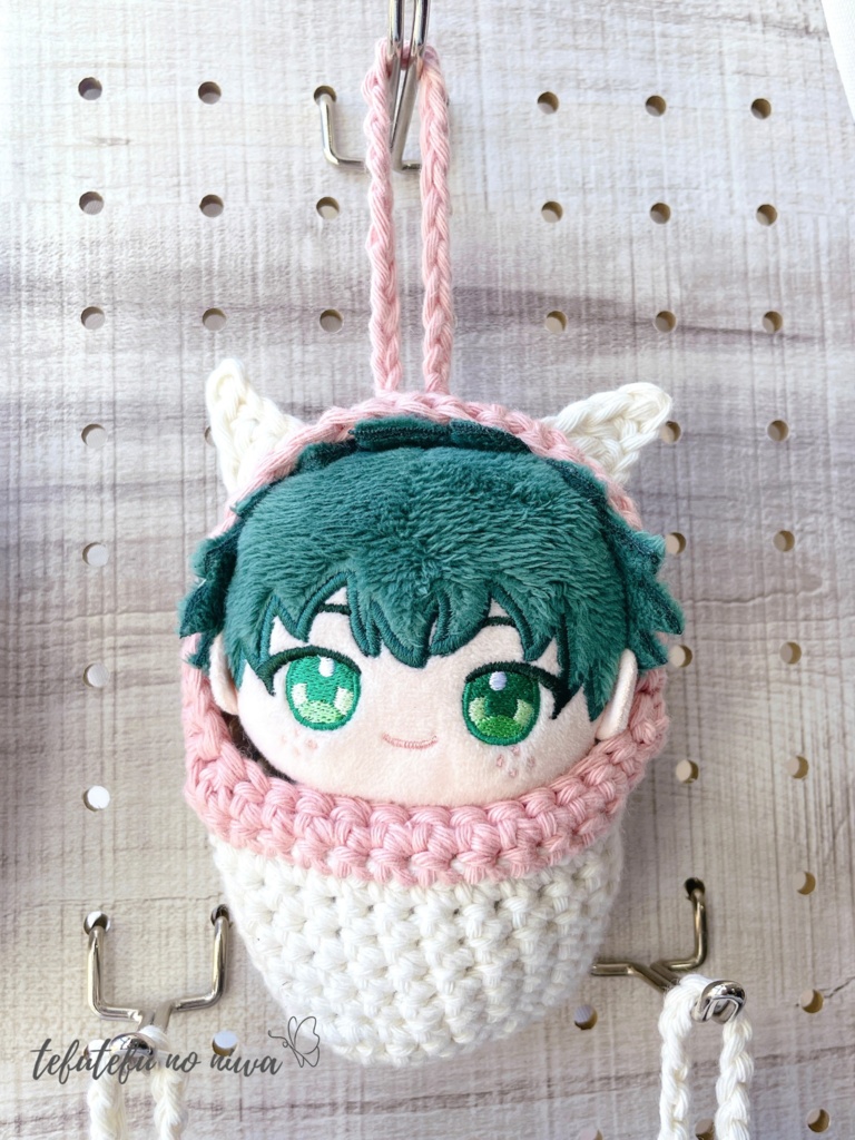 【ネコ耳】ぬい用寝袋 No.27 | tefutefu no niwa BOOTH店