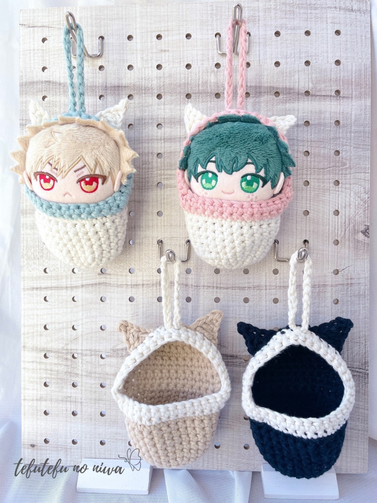 【ネコ耳】ぬい用寝袋 No.27 | tefutefu no niwa BOOTH店