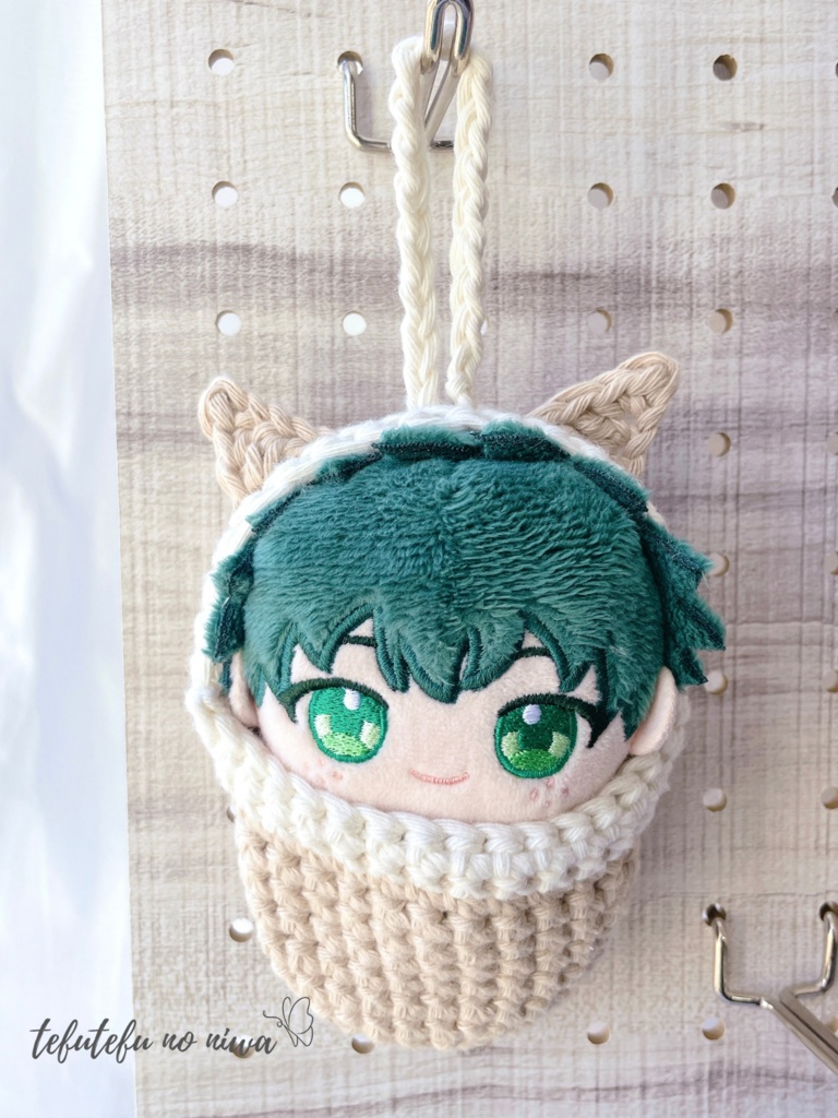 【ネコ耳】ぬい用寝袋 No.27 | tefutefu no niwa BOOTH店