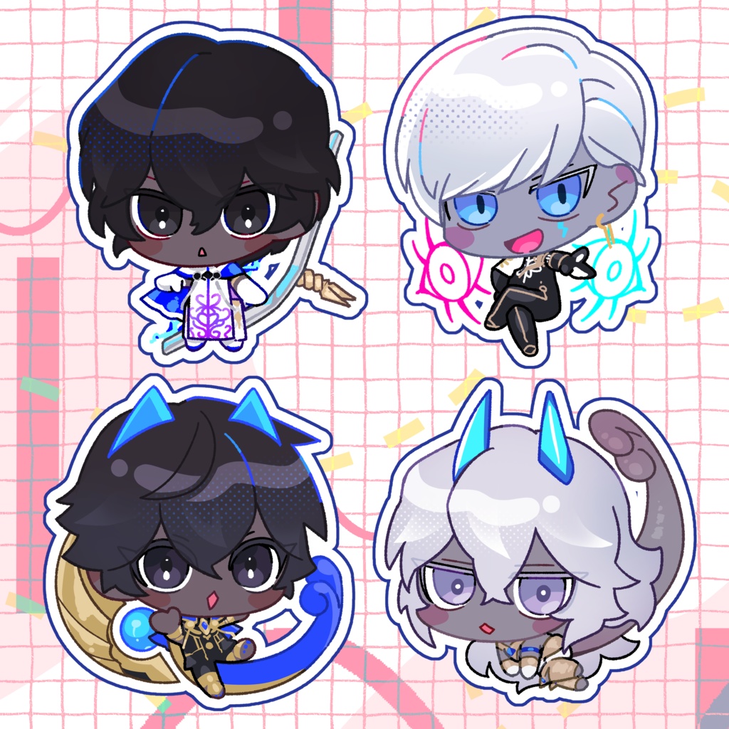 雷霆親子 ダイカットシールセット