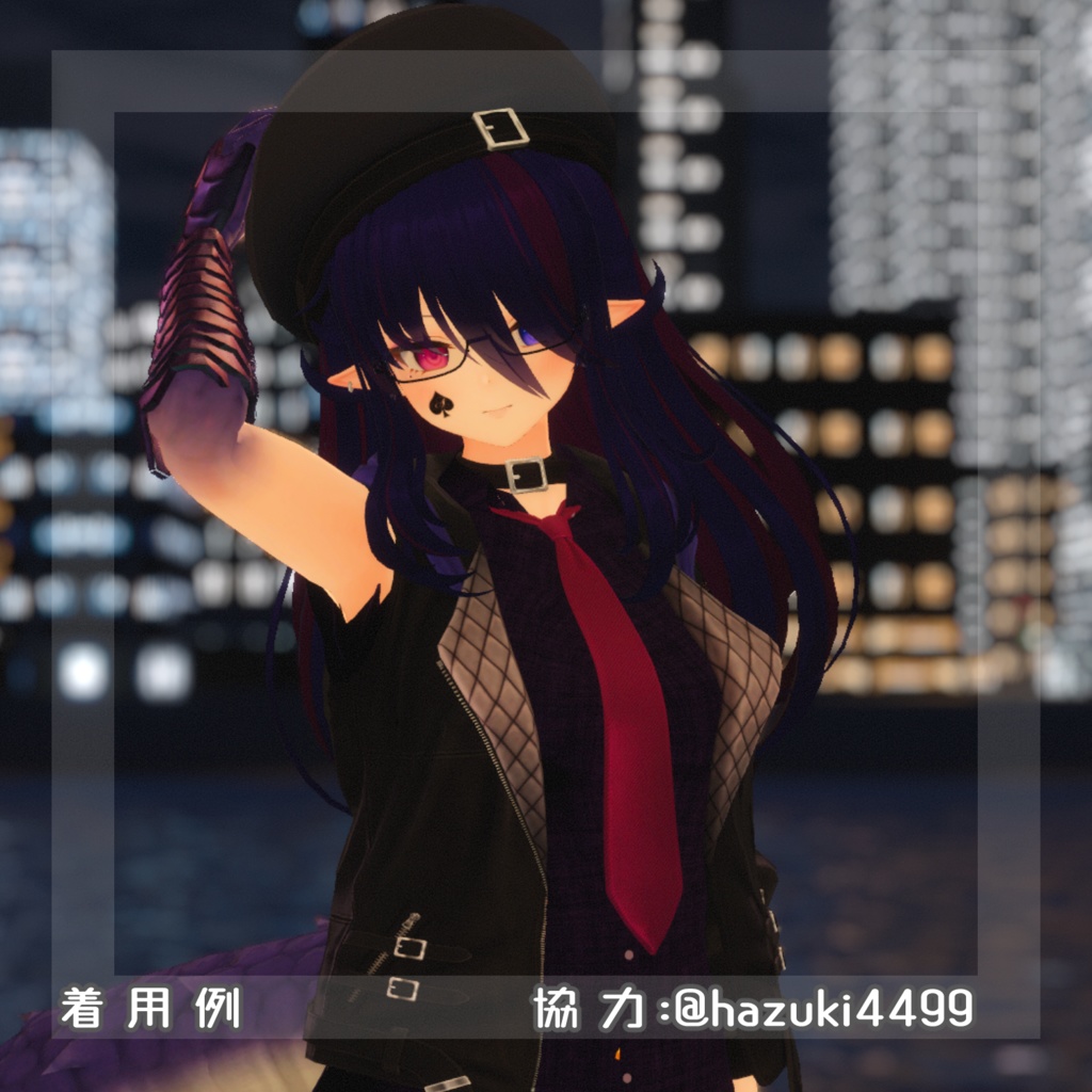 【VRC向け衣装】シースルーワイシャツ&ビキニセット【3アバター対応】