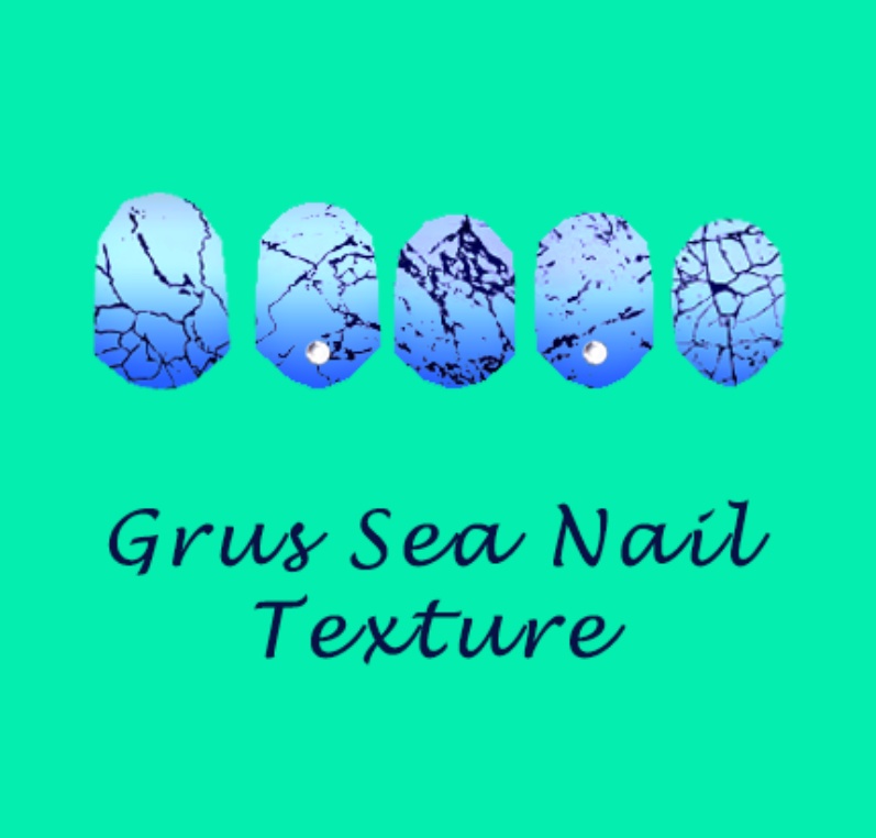 【Grus用 Texture】海ネイルテクスチャー , Sea Nail Texture