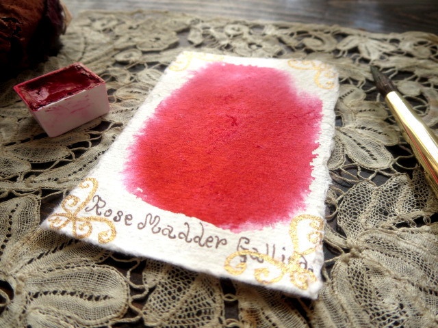 *♥香る水彩絵具 茜 Genuine Rose Madder Rubia Natural Watercolor♥*