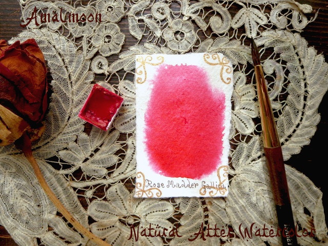 *♥香る水彩絵具 茜 Genuine Rose Madder Rubia Natural Watercolor♥*