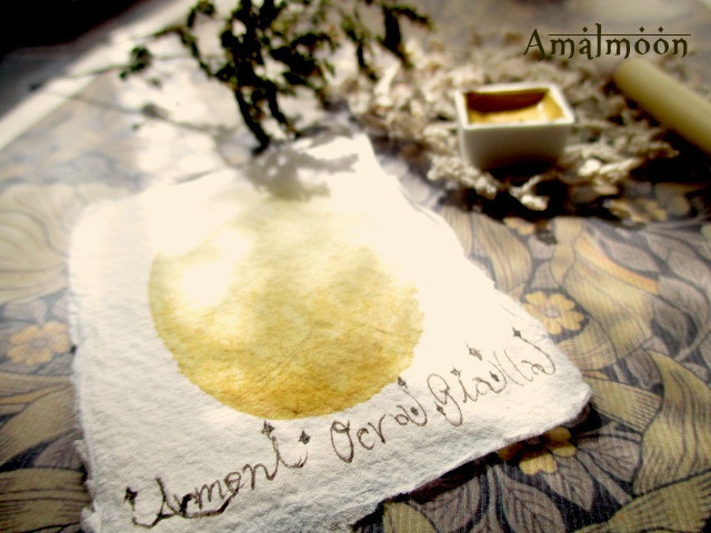 *香る水彩絵具* Armenian Ocra Gialla Pallida Natural Attar Watercolor
