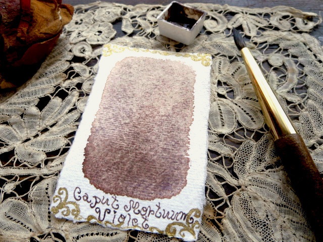 *♥香る水彩絵具 Caput Mortuum Violette Natural Attar Watercolor♥*