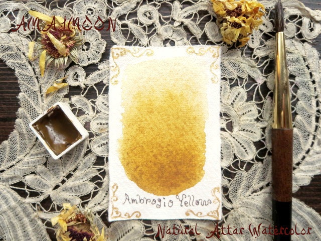*♥*香る水彩絵具 Terra Giallo Verona Natural Attar Watercolor*♥*