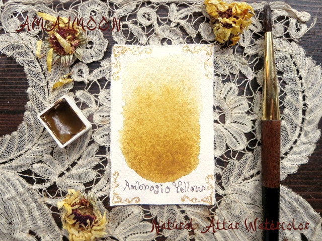 *♥*香る水彩絵具 Terra Giallo Verona Natural Attar Watercolor*♥*