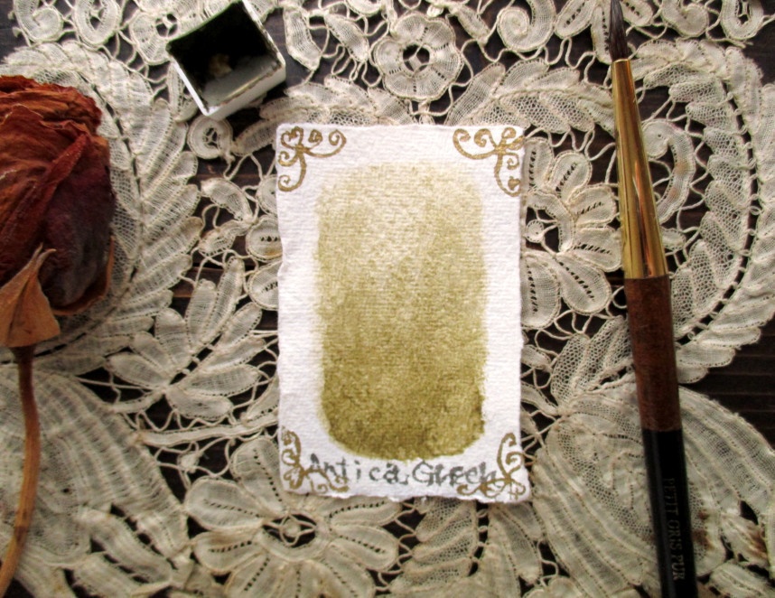 *♥*香る水彩絵具* Antica Olive Green *Natural Attar Watercolor♥*