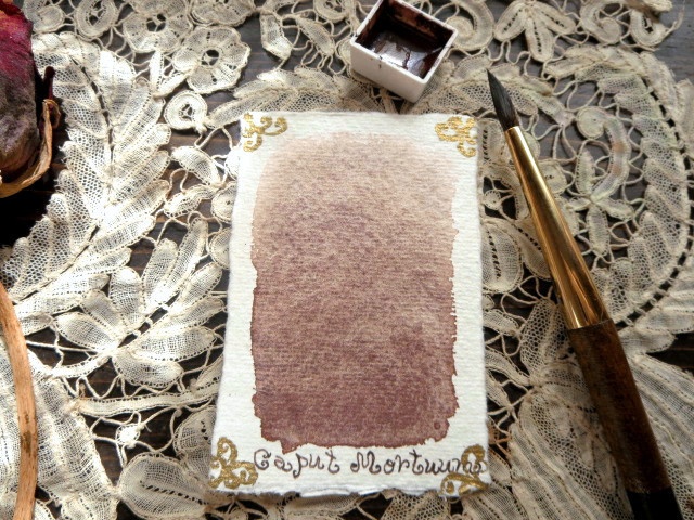 *♥*香る水彩絵具 Caput Mortuum Natural Attar Watercolor*♥*