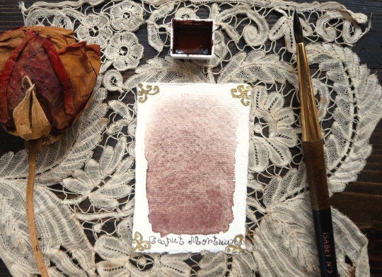 *♥*香る水彩絵具 Caput Mortuum Natural Attar Watercolor*♥*