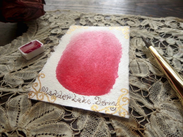 *♥*香る水彩絵具 Genuine Rose Madder Berry Natural Attar Watercolor*♥*