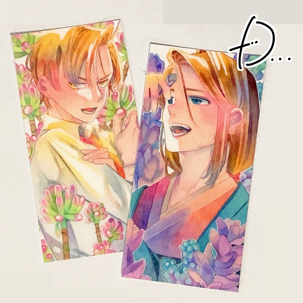 透明水彩イラストステッカー(全4種)