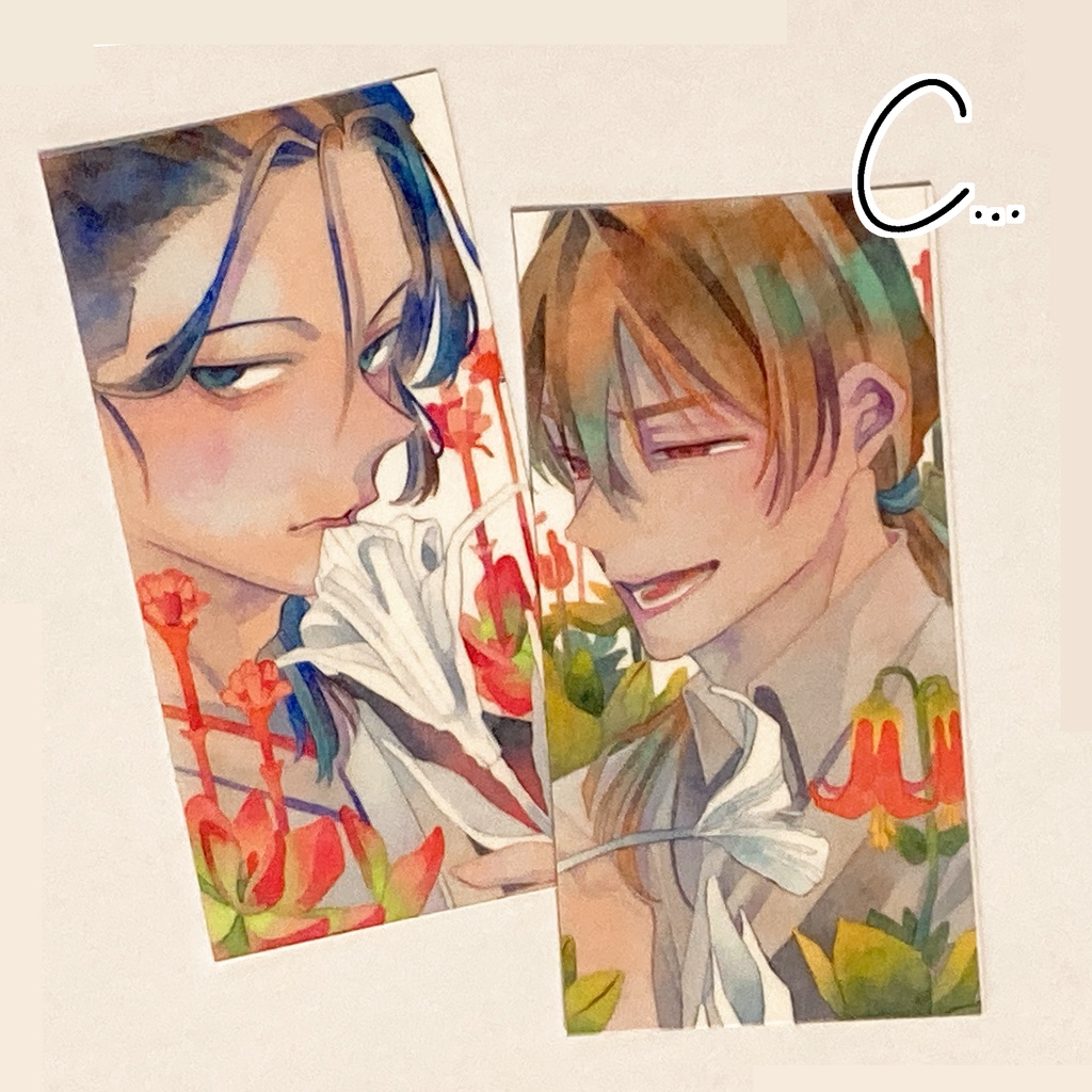 透明水彩イラストステッカー(全4種)