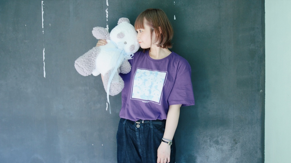 (パープル)TEDDY MAROPAN T-Shirts