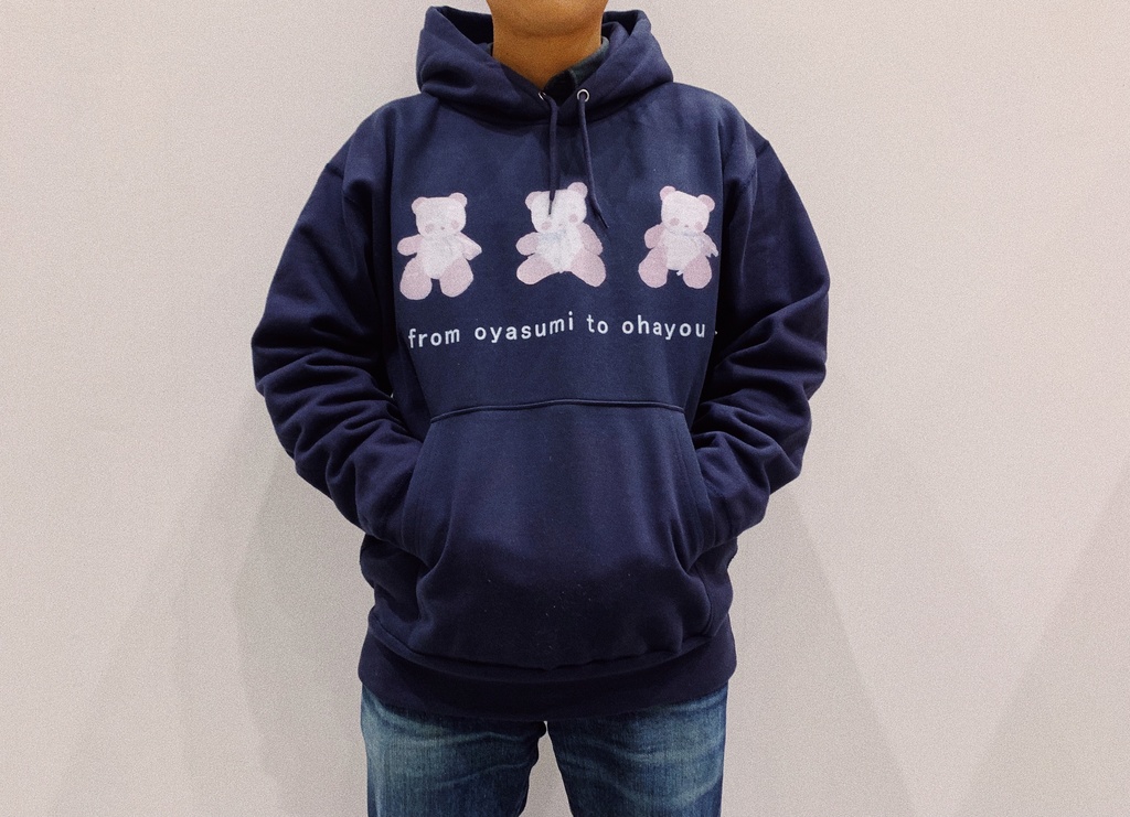 まろぱんフーディ【ネイビー 】