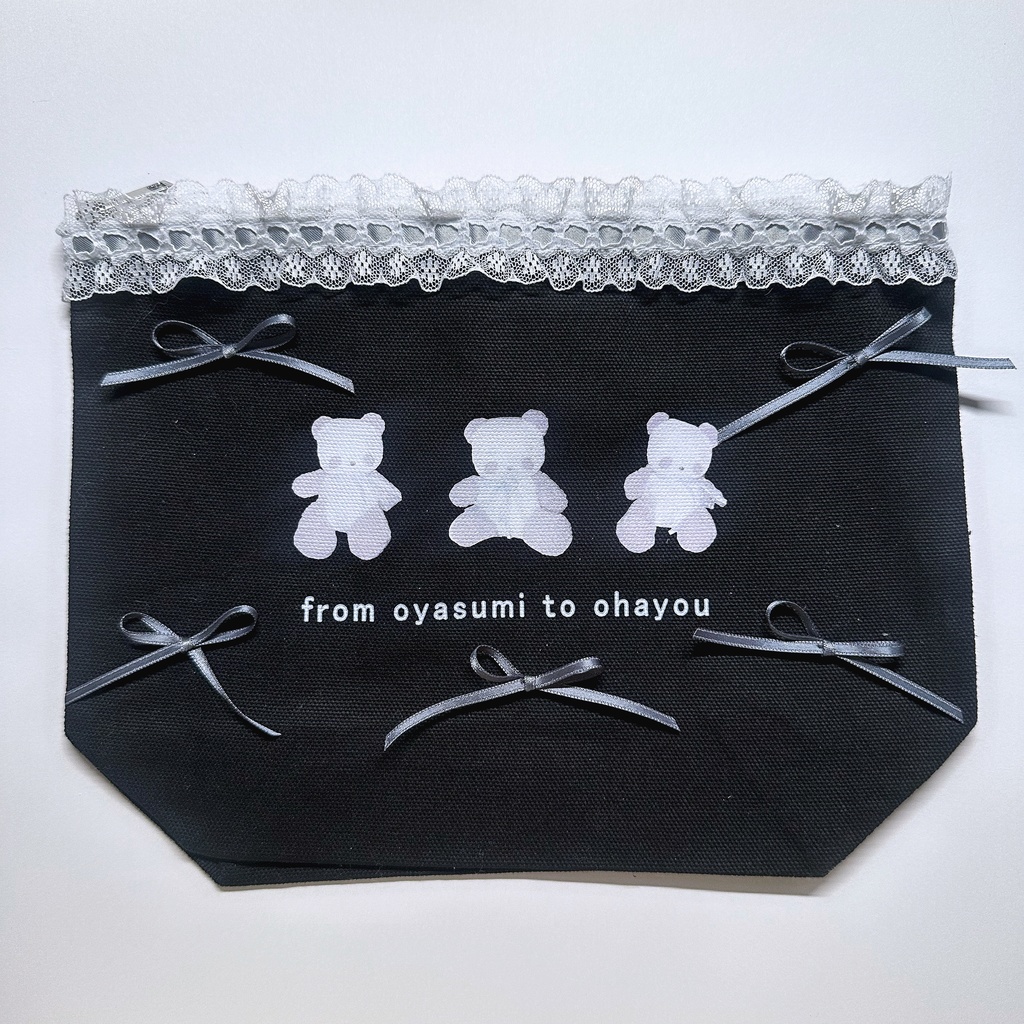 《リメイク》from oyasumi to ohayou まろぱんポーチ