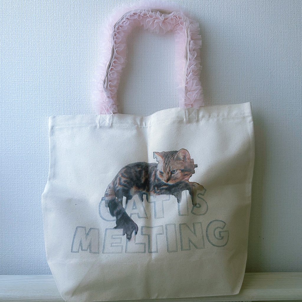 《リメイク》CAT IS MELTING トートバッグ