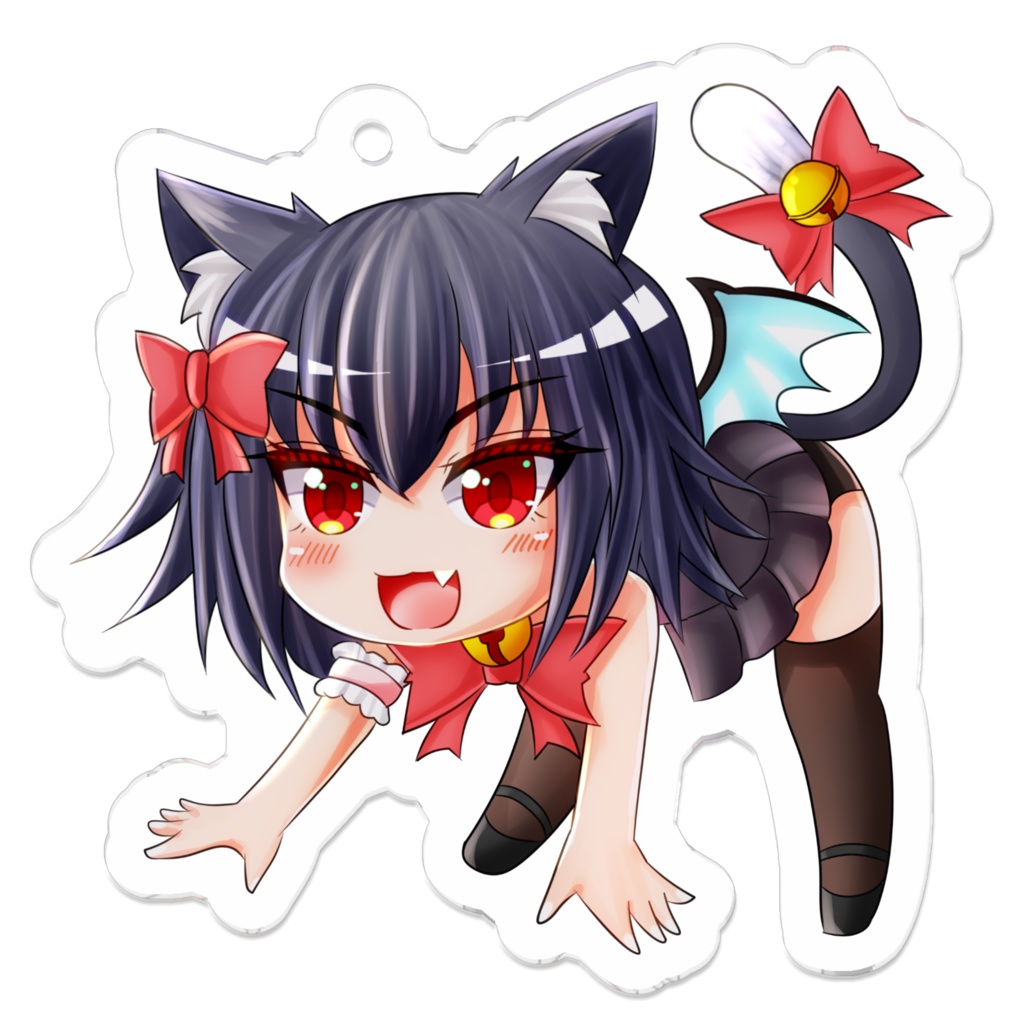 アクリルキーホルダー パタパタネネちゃんココちゃん-れおねこのネネココ