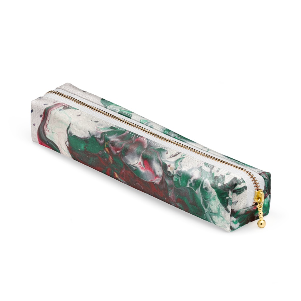 クリスマス【猫鯵】レザーペンケース(合皮)