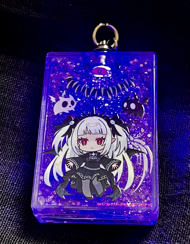 LEDグリッターオイルアクキー 光なき影ア=バオ・ア・クゥー