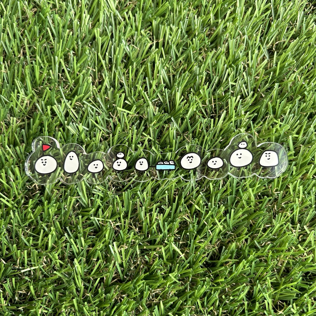 おまめの行列マグネット