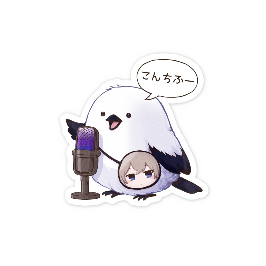 2026 B.Dグッズ こんちふシマエナガステッカー