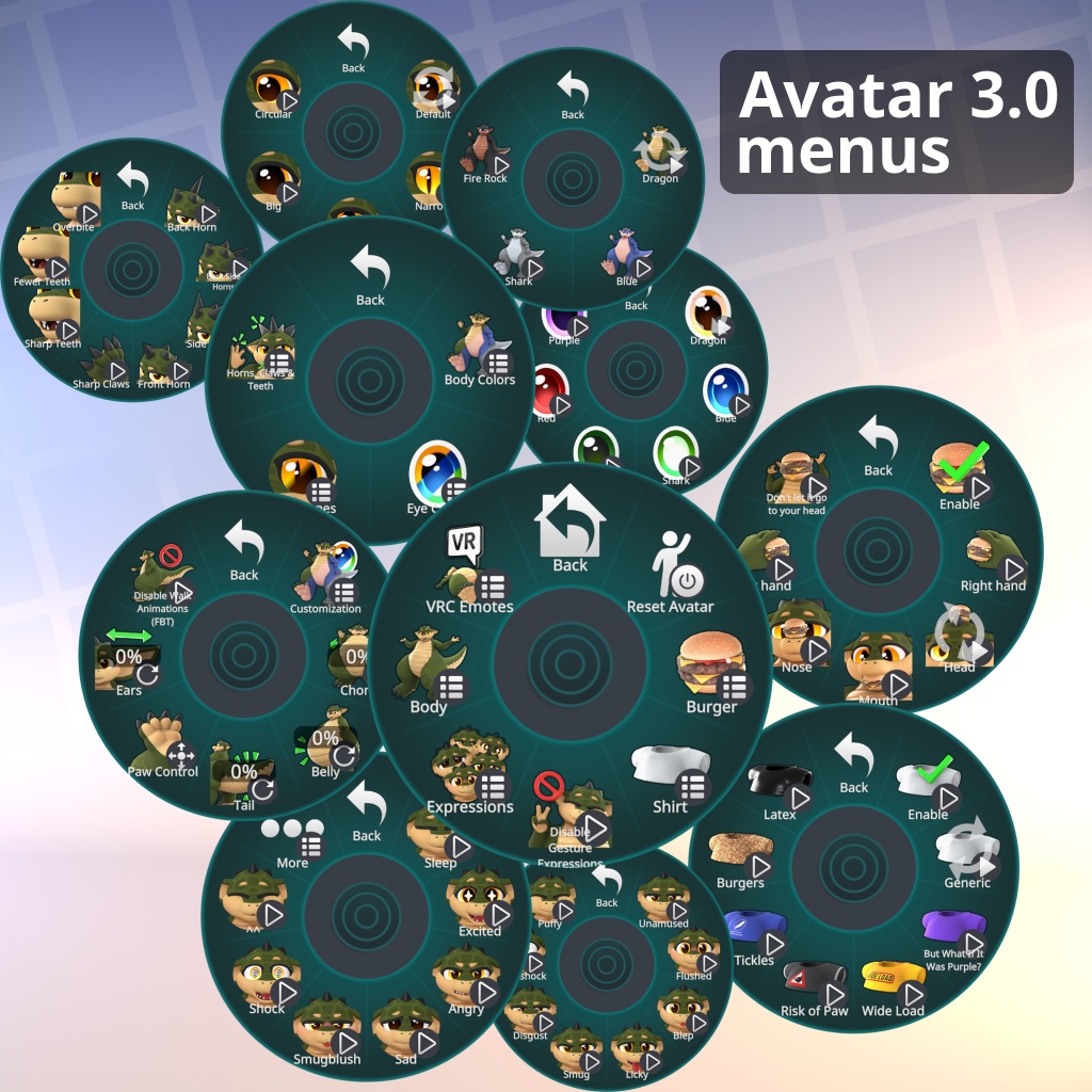 オリジナル3Dモデル 「デジル」 Dezil VRChat Avatar 3.0