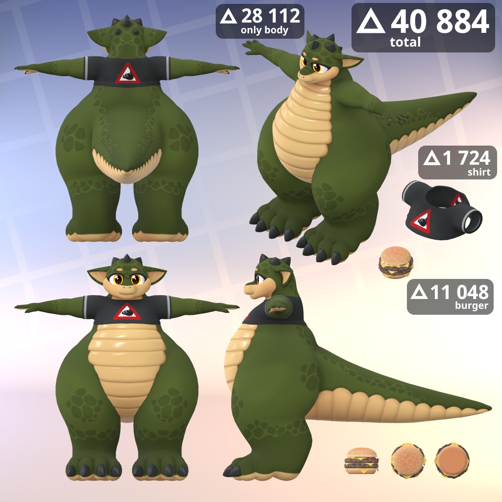 オリジナル3Dモデル 「デジル」 Dezil VRChat Avatar 3.0