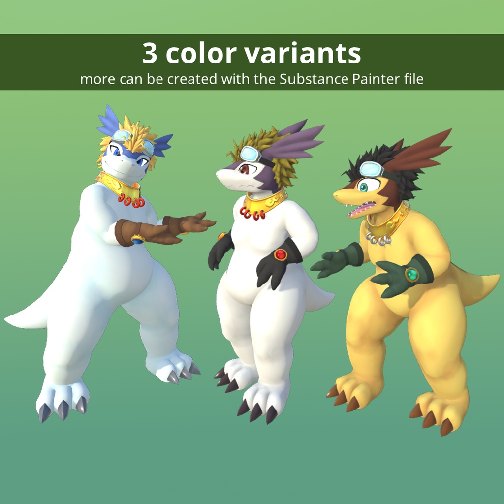 Windragon 「シロン」 Shiron 3D VRChat avatar 3.0