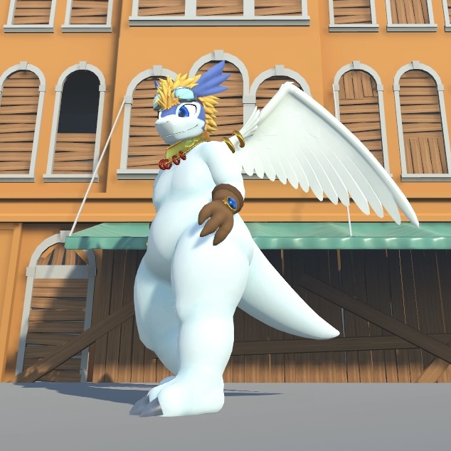 Windragon 「シロン」 Shiron 3D VRChat avatar 3.0