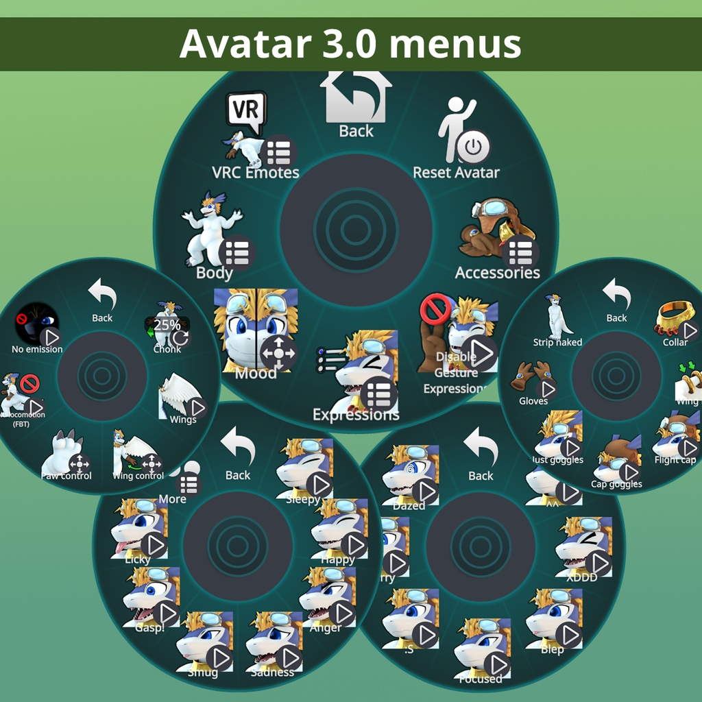 Windragon 「シロン」 Shiron 3D VRChat avatar 3.0