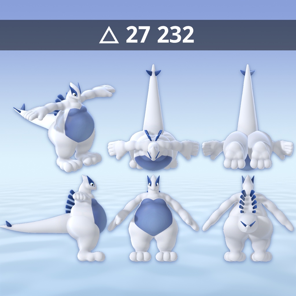 Chonky Lugia VRChat Avatar 3.0