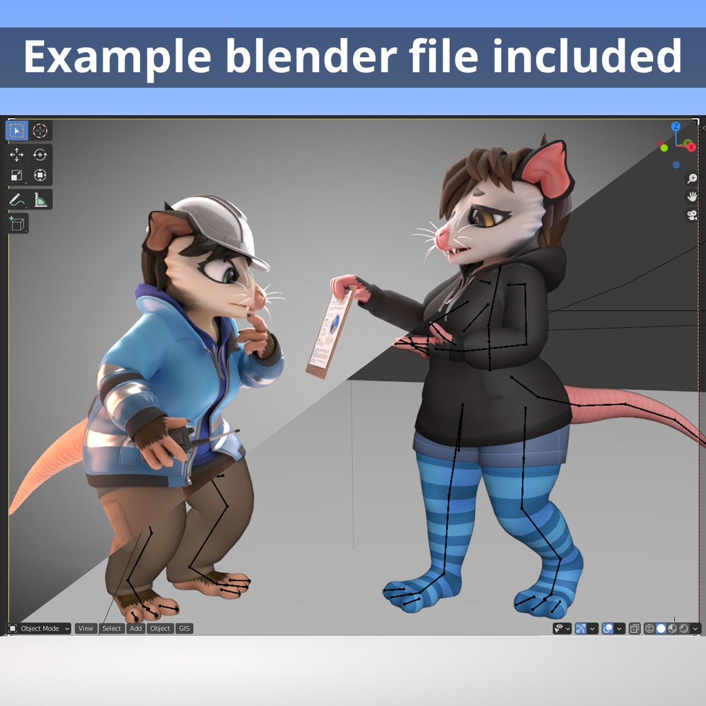 Possila 3D VRChat Avatar 3.0