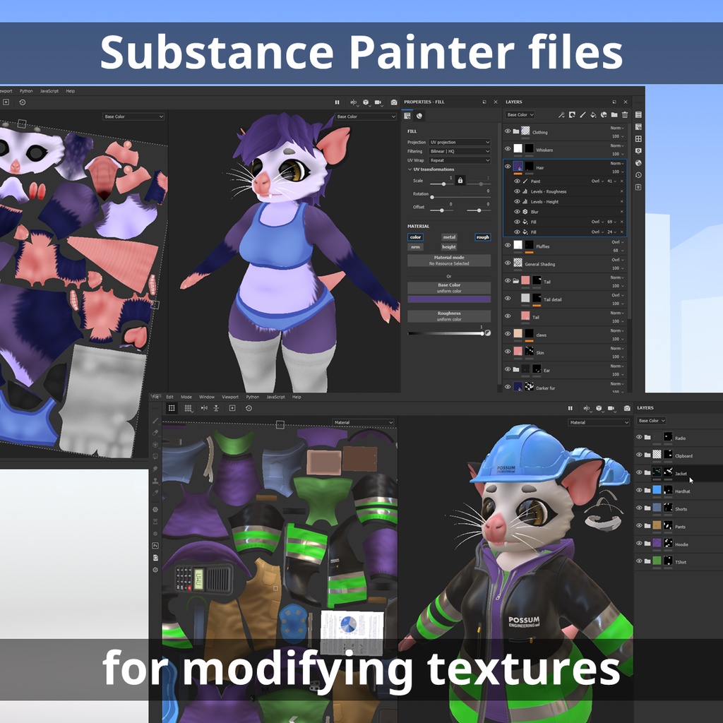 Possila 3D VRChat Avatar 3.0