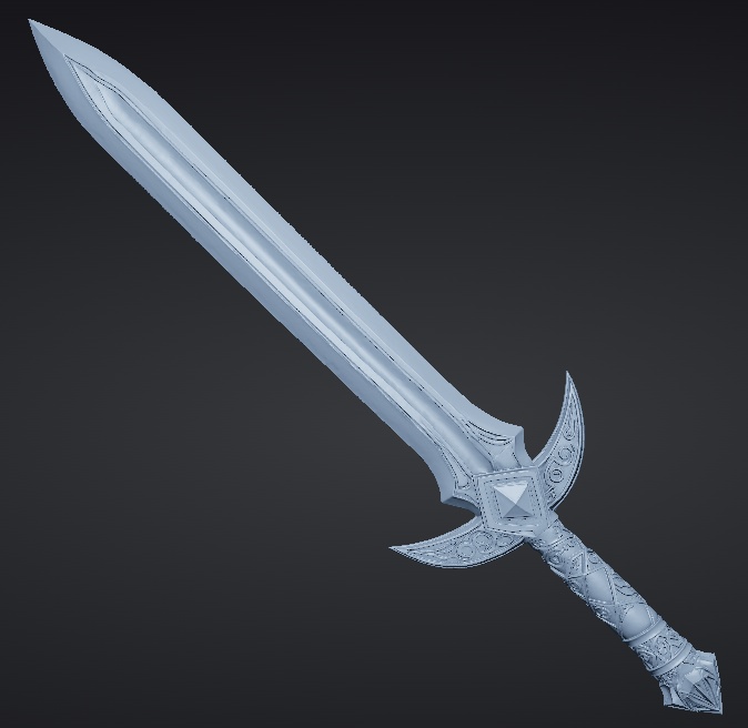 【3Dプリント用STL】巨人の剣/Giant's Sword