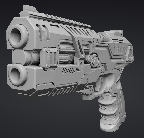 【3Dプリント用STL】サンプル銃_1/Sample Gun_1