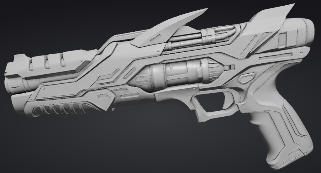 【3Dプリント用STL】サンプル銃_2/Sample Gun_2