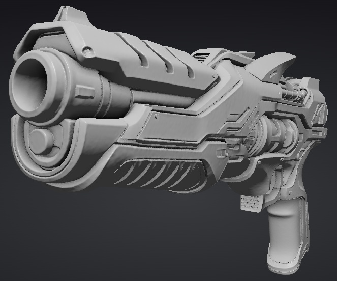 【3Dプリント用STL】サンプル銃_2/Sample Gun_2