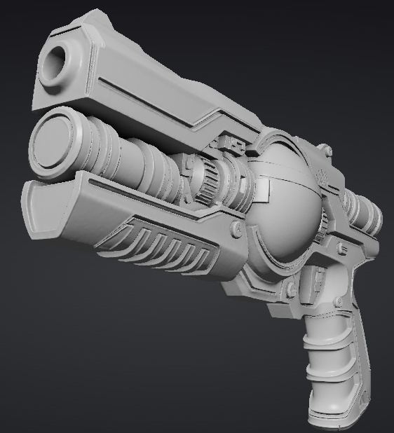 【3Dプリント用STL】１億の銃/A gun worth 100 million