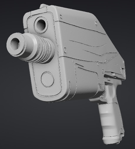 【3Dプリント用STL】十周年の銃/Tenth Anniversary Gun