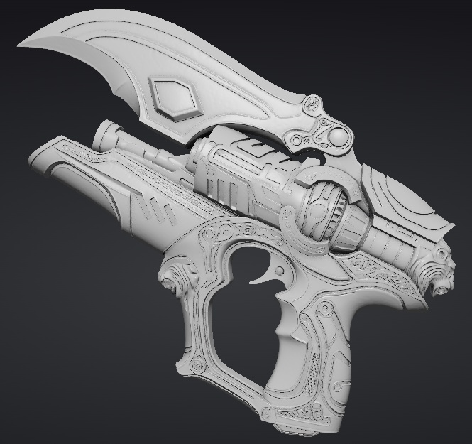 【3Dプリント用STL】怪盗の銃/The phantom thief's gun