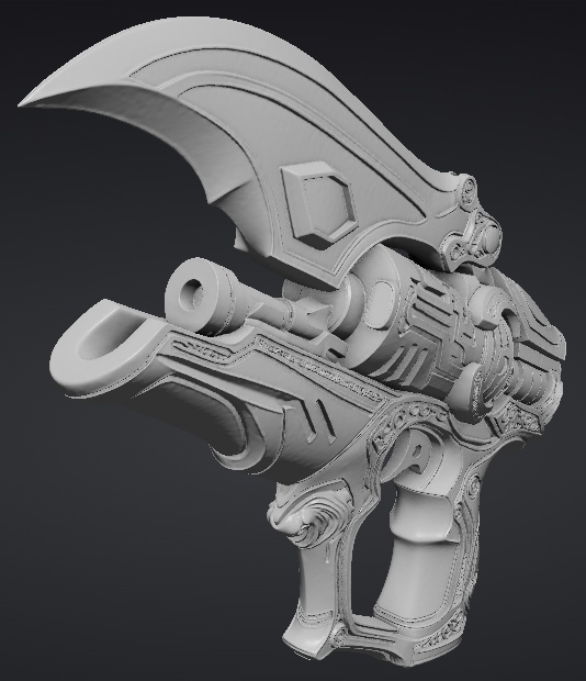 【３Dプリント用STL】怪盗の銃/The phantom thief's gun