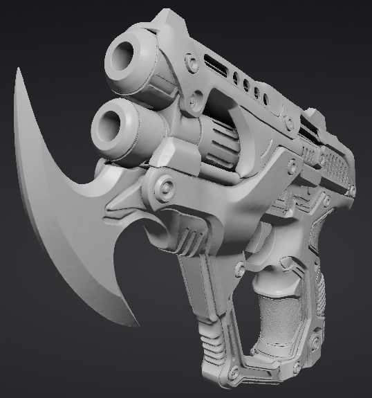 【３Dプリント用】死神の銃/The Grim Reaper's Gun