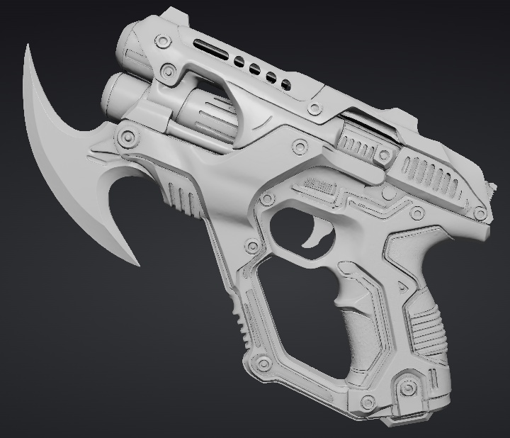 【3Dプリント用】死神の銃/The Grim Reaper's Gun