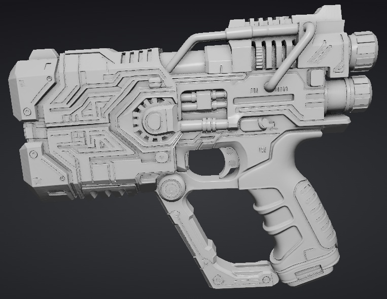 【3Dプリント用STL】射手の銃/The shooter's gun