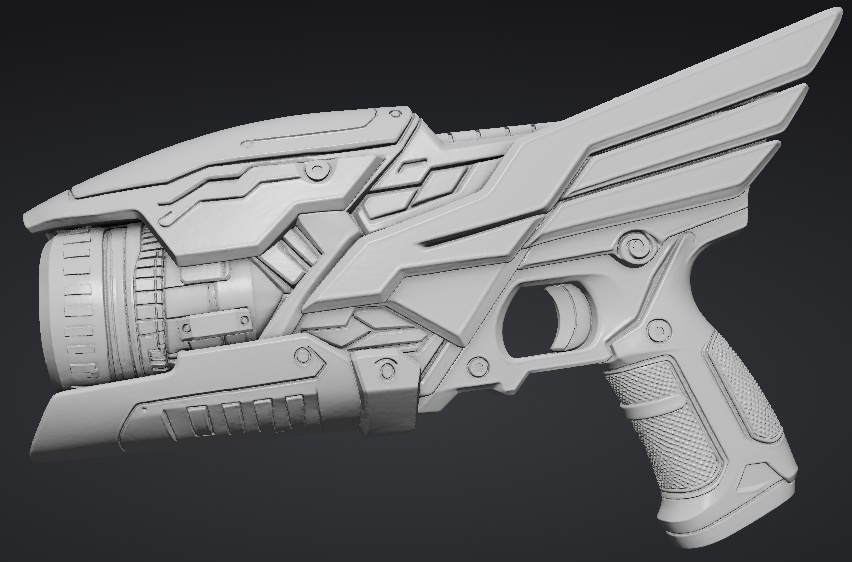 【3Dプリント用STL】伝説の銃/Legendary gun