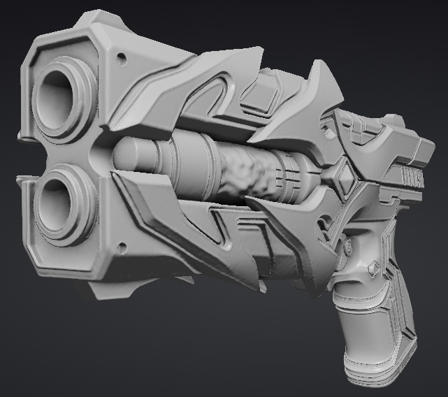 【３Dプリント用STL】伝説の召喚銃/Legendary Summoning Gun