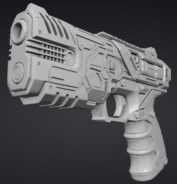 【３Dプリント用STL】爆炎の銃/Gun of explosions