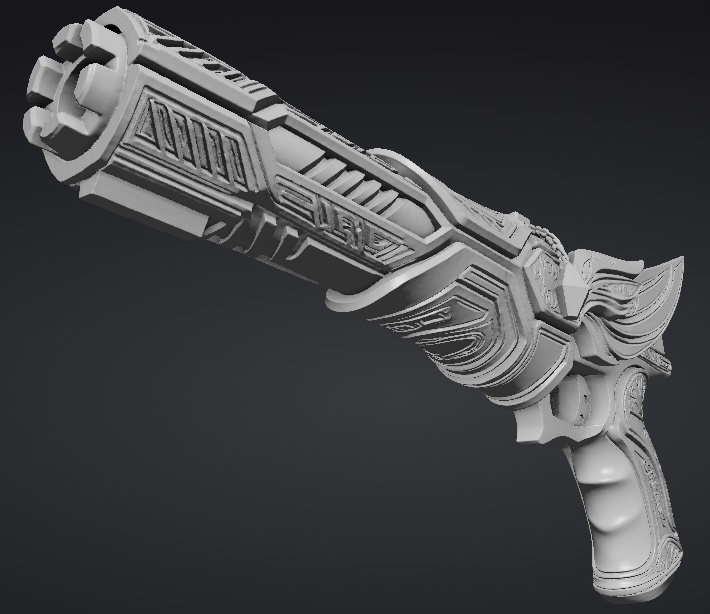 【3Dプリント用STL】魔海の銃/Gun of the Demon Sea